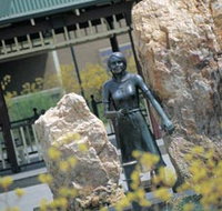 St Barbara Square and Statue - Southport Accommodation