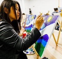 Wine  Paint Night at Brisbane 'Sip  Paint' Studio - Southport Accommodation
