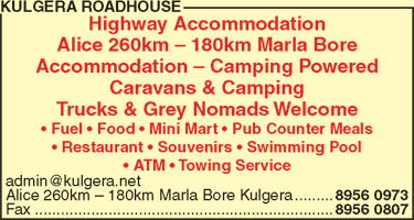 Kulgera Roadhouse - Southport Accommodation 1